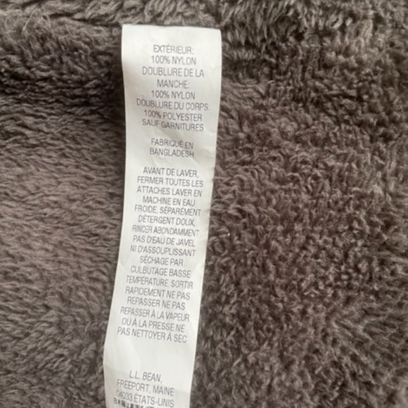 LL Bean Full Zip Mid Length Winter Warmer Hooded Jacket - Picture 5 of 5